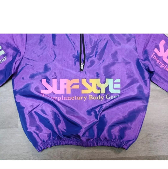 Urban Outfitters Purple Wind Breaker Surf Style Exclusive Size Small - Picture 2 of 6